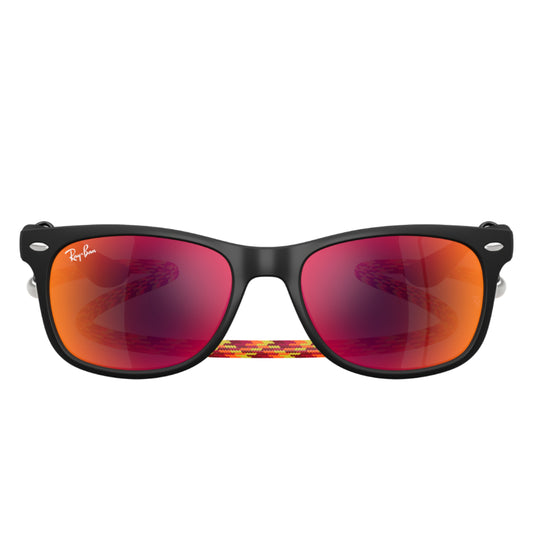Gafas de sol para Niño Ray-Ban 9052S New Wayfarer 70286Q - en nylon color Negro