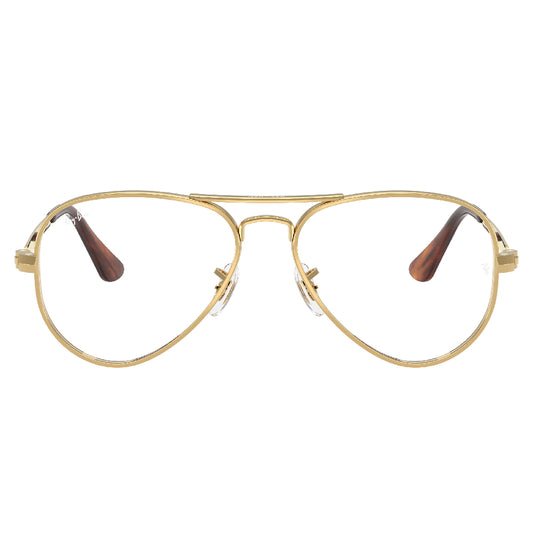 Gafas de Vista para Hombre Ray-Ban 3925V Aviator max 2500 - metálicas color Dorado