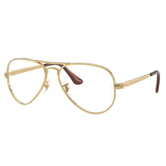 Gafas de Vista para Hombre Ray-Ban 3925V Aviator max 2500 - metálicas color Dorado
