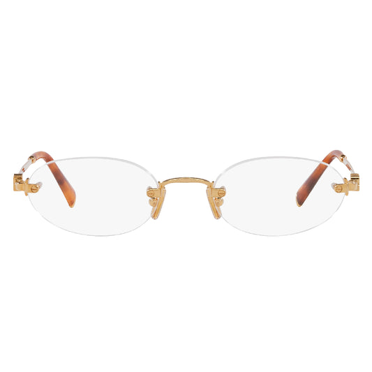 Gafas de Vista para Mujer Miu Miu 53WV 5AK1O1 - metálicas color Dorado