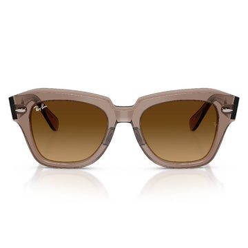 Gafas de Sol para Hombre Ray-Ban 2186 State Street 682785 - en acetato color Café