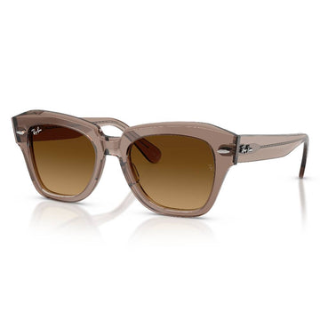 Gafas de Sol para Hombre Ray-Ban 2186 State Street 682785 - en acetato color Café