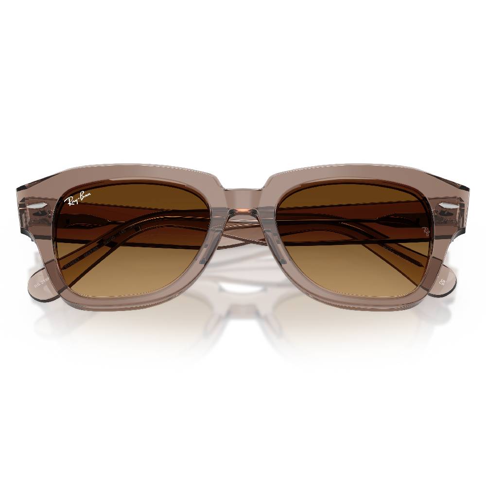Gafas de Sol para Hombre Ray-Ban 2186 State Street 682785 - en acetato color Café