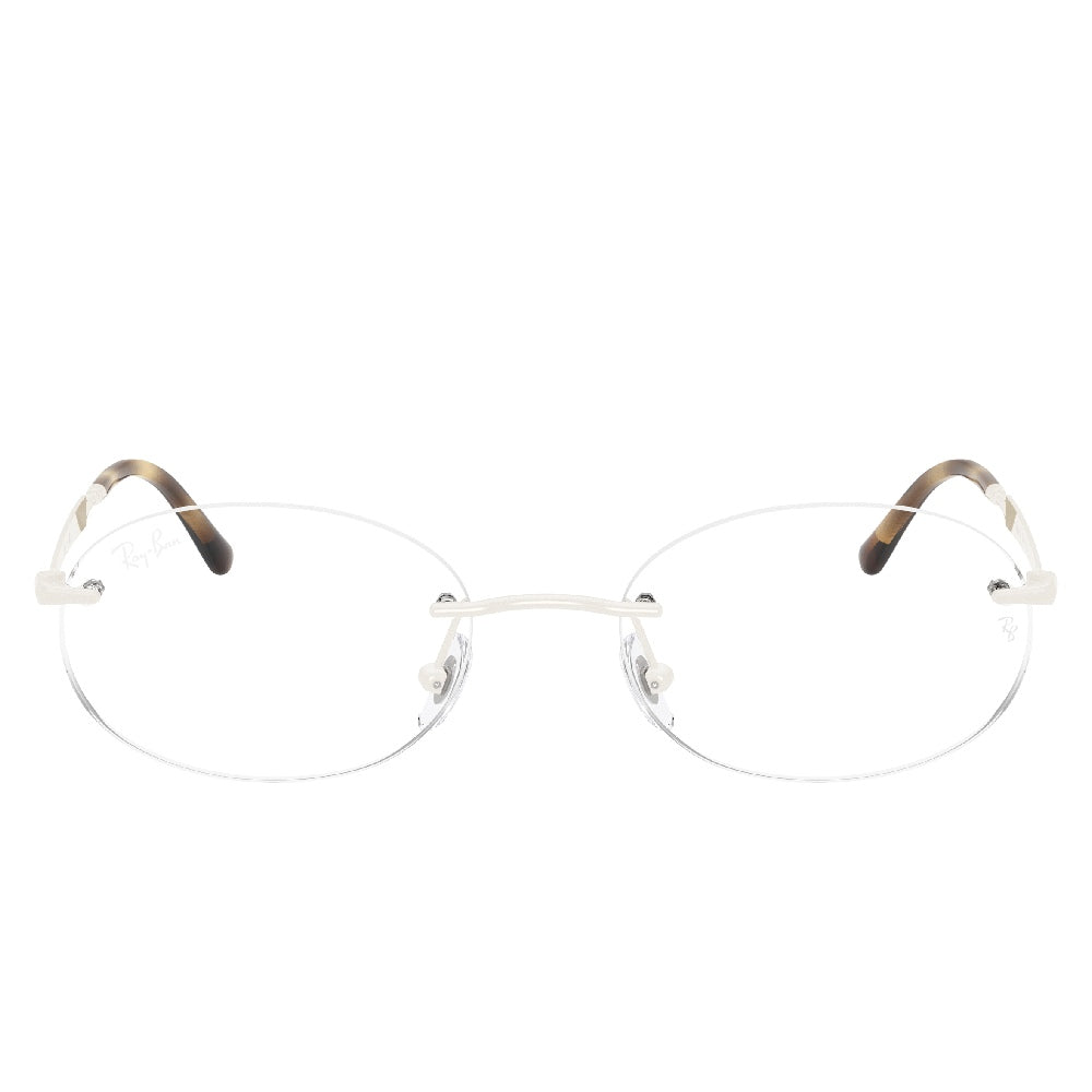 Gafas de Vista para Hombre Ray-Ban 3767V 3205 - metálicas color Blanco