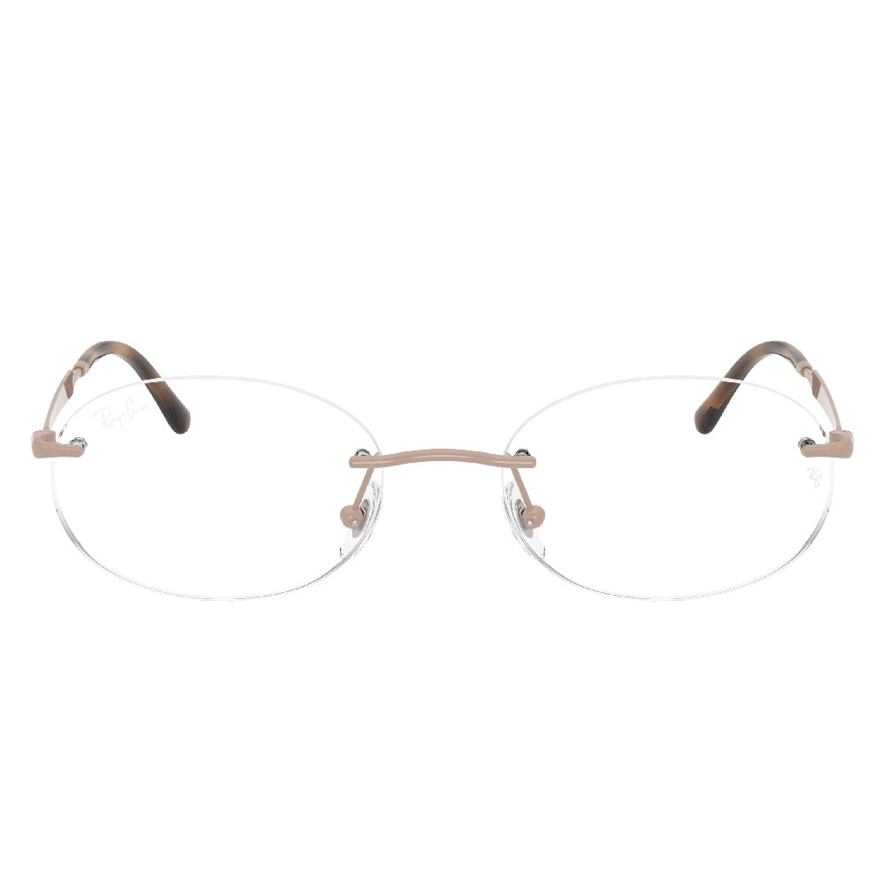 Gafas de Vista para Hombre Ray-Ban 3767V 3207 - metálicas color Rosado