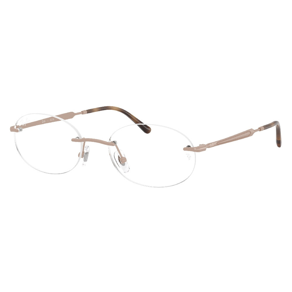 Gafas de Vista para Hombre Ray-Ban 3767V 3207 - metálicas color Rosado