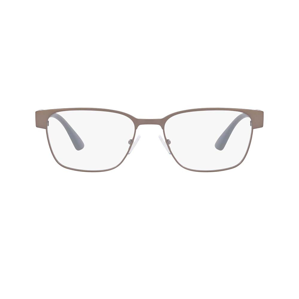 Gafas De Vista Armani Exchange 1052L para hombre, metálica, montura de aro completo, rectangular, de color gris.