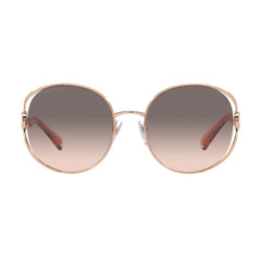 Gafas de sol para Mujer Bvlgari 6181B - Metálicas, montura en forma redonda, de color rosado.