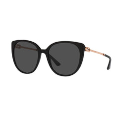 Gafas de Sol, Bvlgari 8251 para mujer, en acetato, agatadas, de color negro, con lente gris.