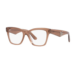 Gafas de Vista, Dolce & Gabbana 3374 para mujer, en acetato, en forma cuadrada, color café.