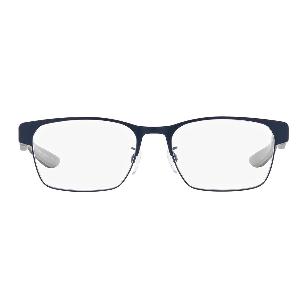 Gafas de Vista, Emporio Armani 1141 para hombre, en material metálico, en forma rectangular, de color azul con gris.