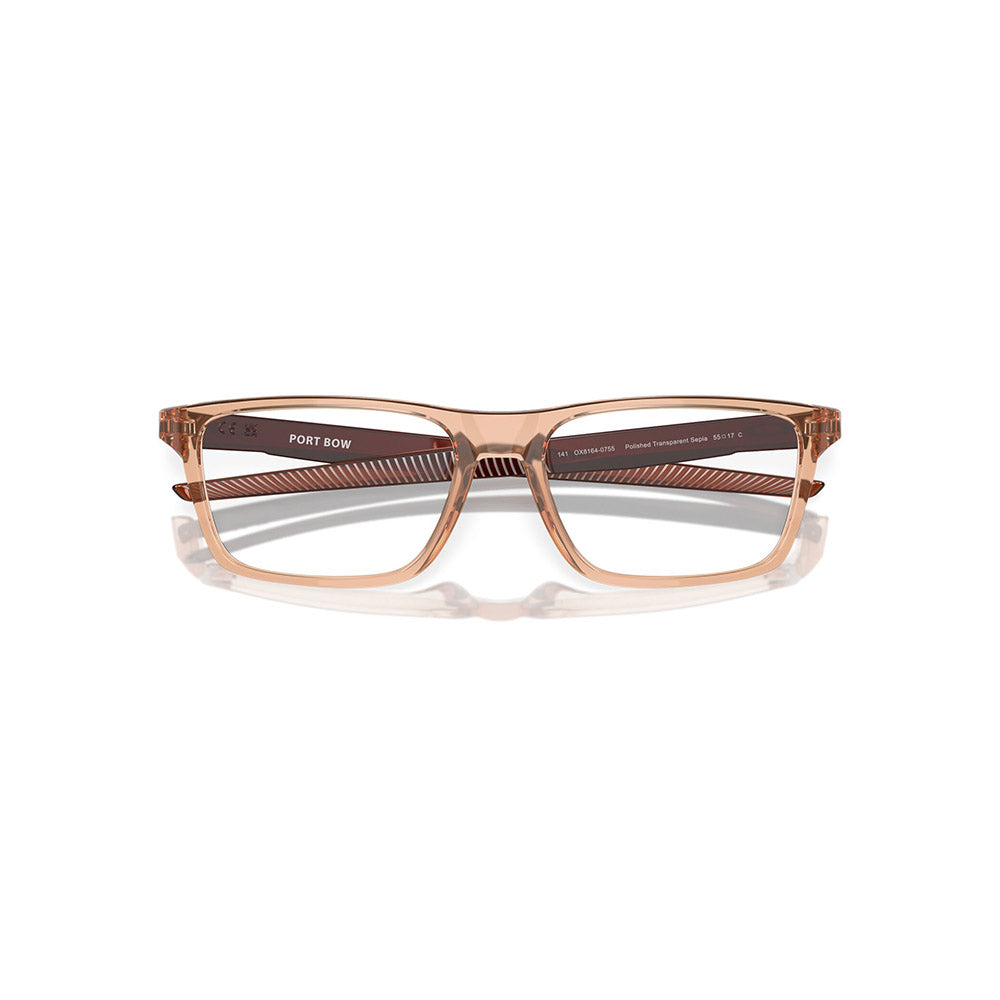 Gafas de Vista para hombre Oakley 8164 Port Bow 816407 - Inyectadas color Café