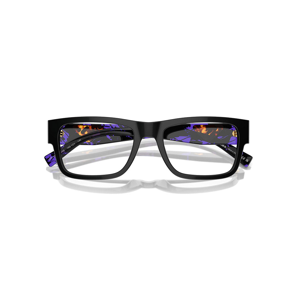 Gafas de Vista para Hombre Prada 15YV 19S1O1 En Acetato color Negro Optica Santa Lucia