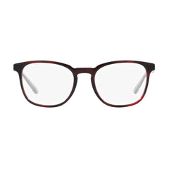 Gafas de Vista para Hombre Prada 19ZV - En acetato, montura en forma de almohada, de color havana roja.