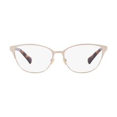 Gafas De Vista Ralph 6055 para mujer, metálica, forma de la montura cat eye aro completo, de color beige