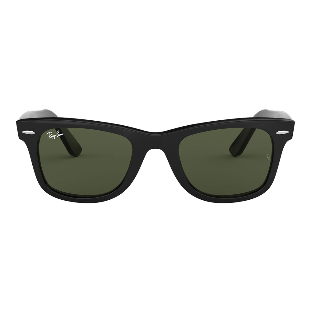 Gafas De Sol Ray-Ban 2140 para mujer y hombre, forma cuadrada, en acetato, color de montura havana, con lente verde