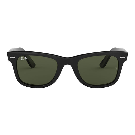 Gafas De Sol Ray-Ban 2140 para mujer y hombre, forma cuadrada, en acetato, color de montura havana, con lente verde