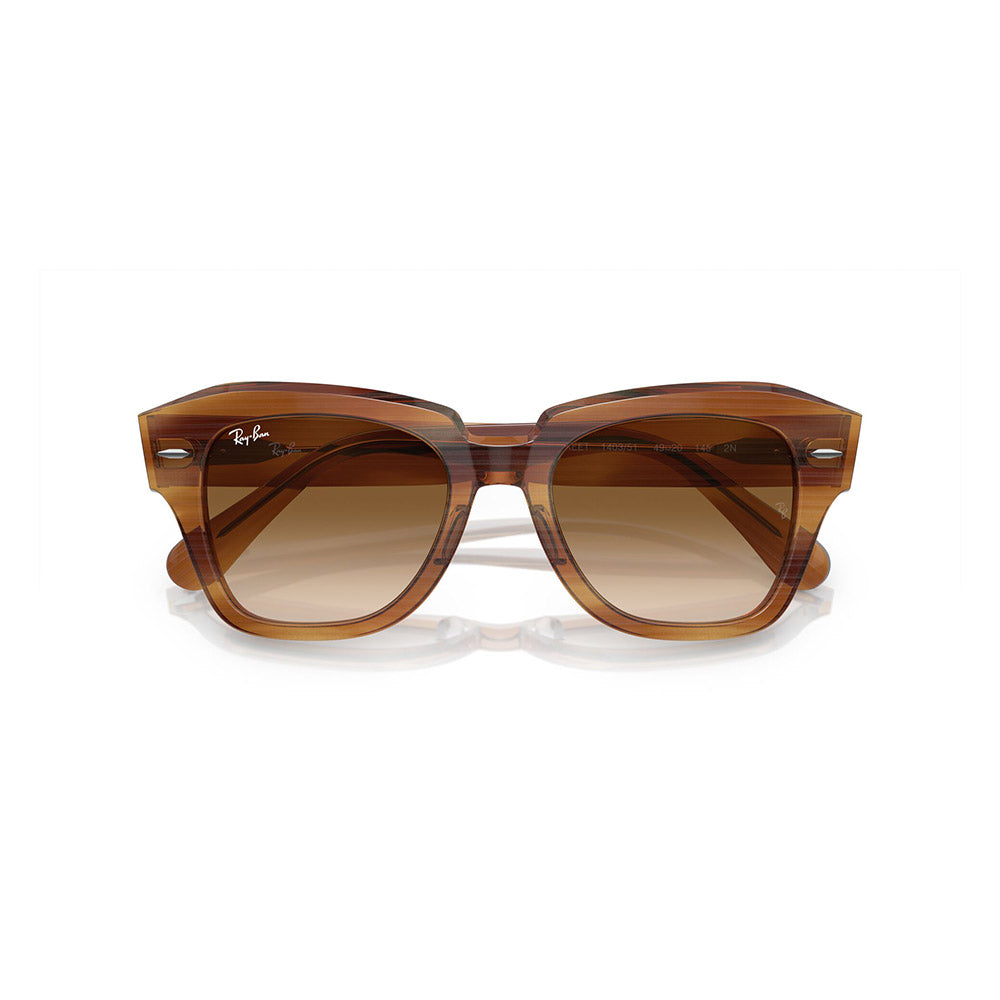 Gafas de Sol para Hombre Ray-Ban 2186 State Street 140351 - En Acetato color Café