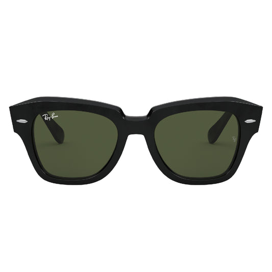 Gafas de Sol para Hombre Ray-Ban 2186 State Street 901/31 - cuadradas color Negro