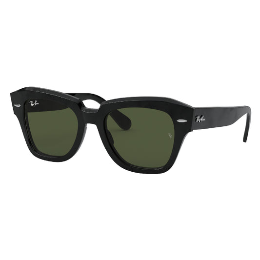 Gafas de Sol para Hombre Ray-Ban 2186 State Street 901/31 - cuadradas color Negro