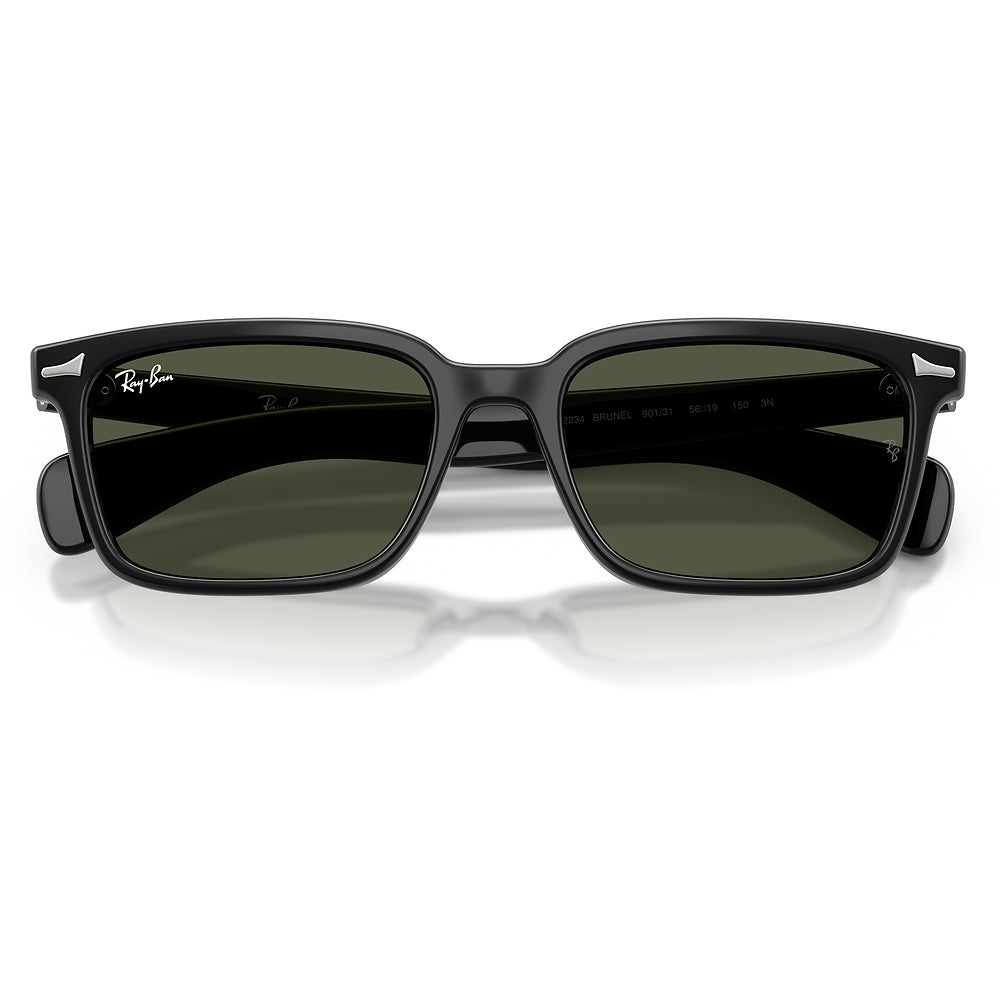 Gafas de Sol para Unisex Ray-Ban Brunel 2234 901/31 - Acetato color Negro