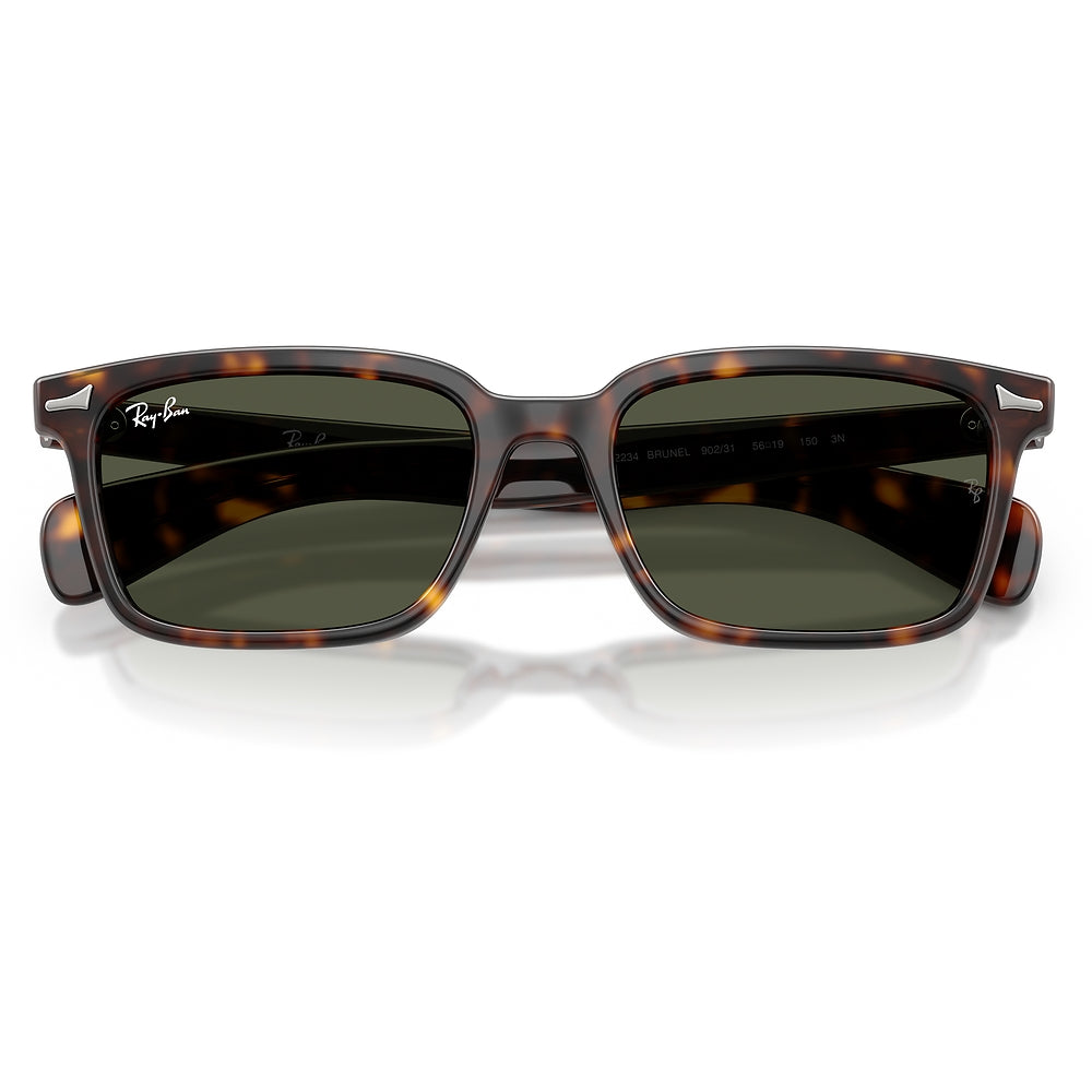 Gafas de Sol para Unisex Ray-Ban Brunel 2234 902/31 - Acetato color Café