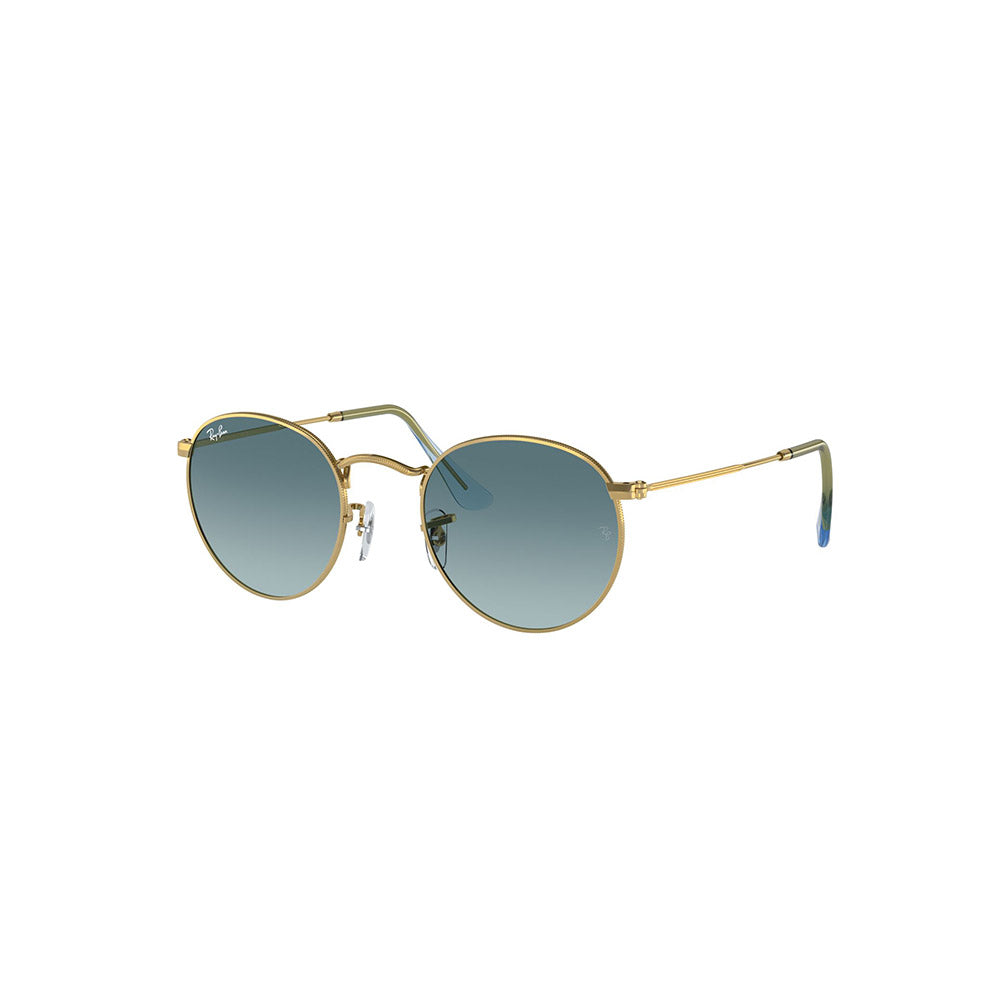 Gafas de Sol para Hombre Ray-Ban 3447 Round Metal 001/3M Metálicas color Dorado 53 Dorado Azul