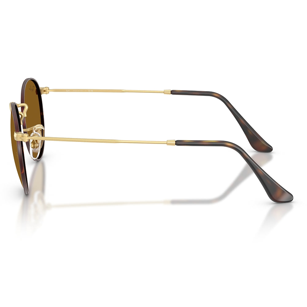 Gafas de Sol para Hombre Ray-Ban 3447 Round Metal 927533 - metálicas color Dorado/café