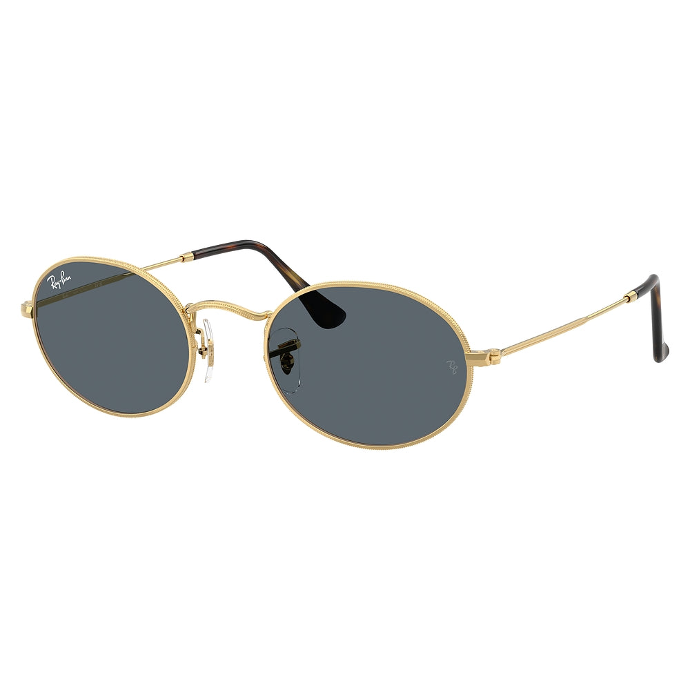 Gafas de Sol para Hombre Ray-Ban 3547N Oval 001/R5 - metálicas color Dorado