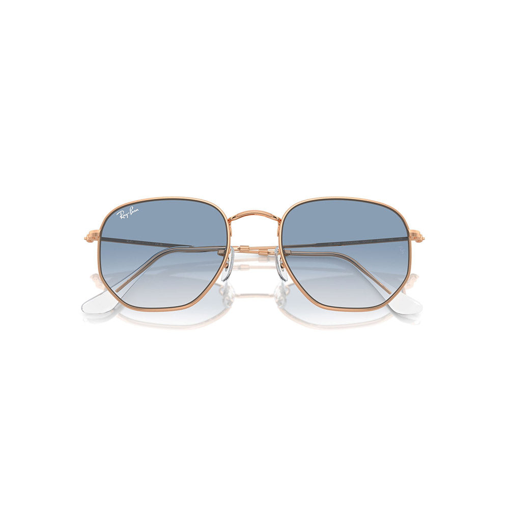 Gafas de Sol para Hombre Ray-Ban 3548 Hexagonal 92023F - Metálicas color Oro Rosado