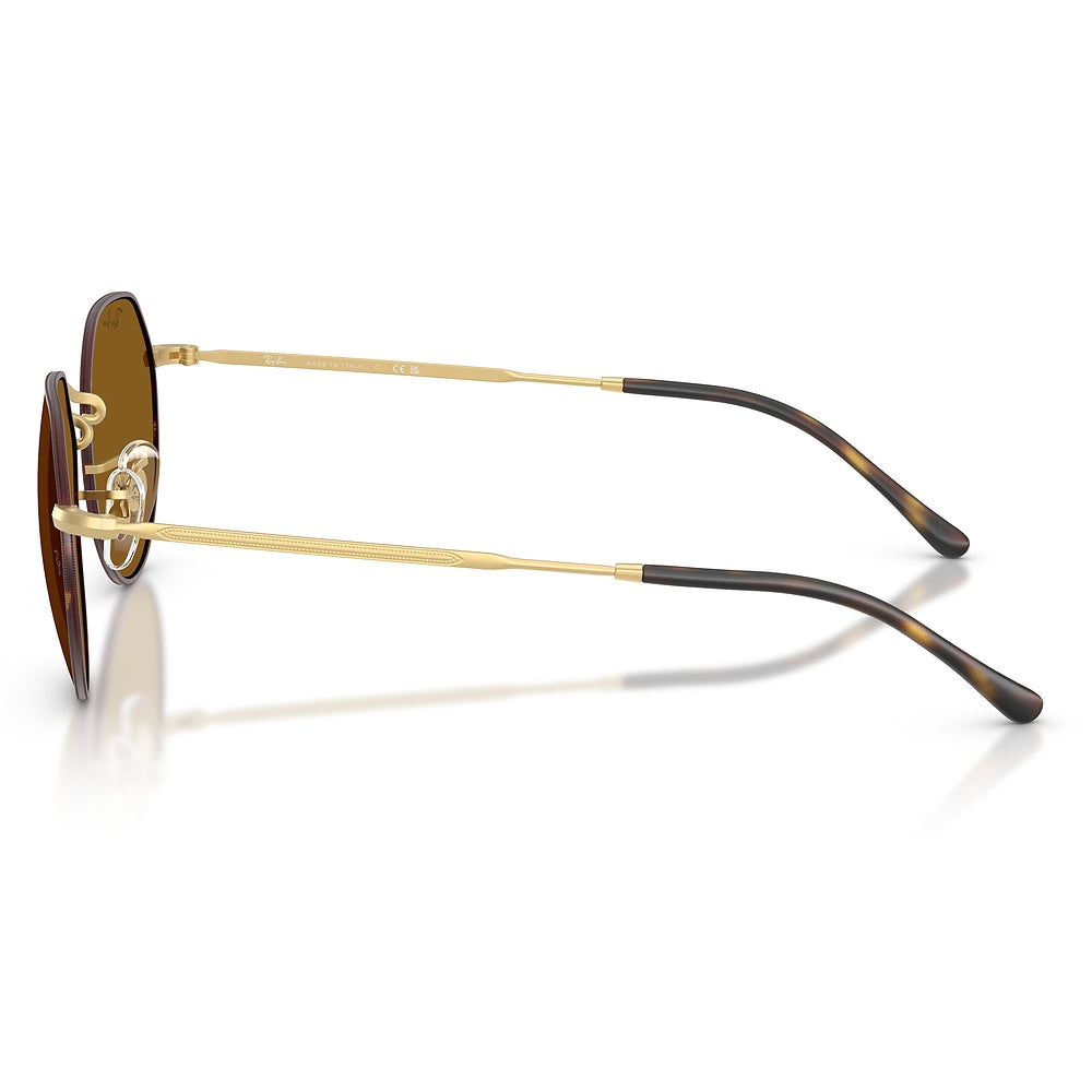 Gafas de Sol para Hombre Ray-Ban 3565 Jack 927533 - metálicas color Dorado/café