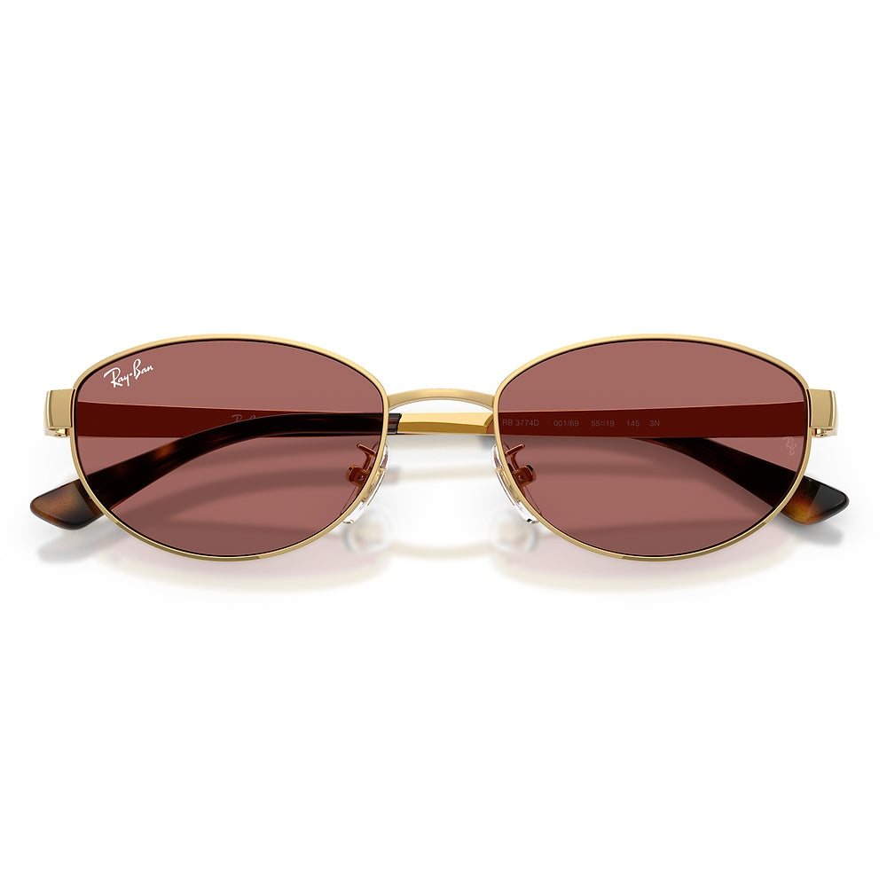 Gafas de Sol para Unisex Ray-Ban 3774D 001/69 - Metálicas color Dorado