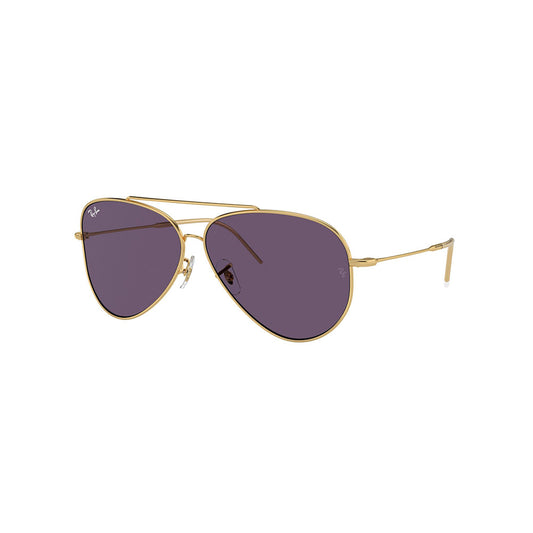 Gafas de Sol para Hombre Ray-Ban R0101S Aviator Reverse 001/1A - Metálicas color Dorado