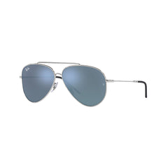 Gafas de Sol para Hombre Ray-Ban R0101S Aviator Reverse 003/GA - Metálicas color Plateado lente Azul.