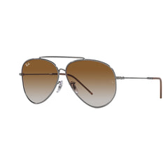 Gafas de Sol para Hombre Ray-Ban R0101S Aviator Reverse 003/GR - Metálicas color Plateado lente Café.