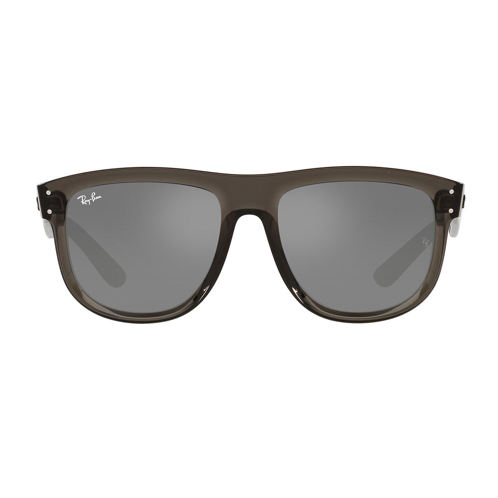 Gafas de Sol, Ray-Ban R0501S para hombre, en acetato, cuadradas, de color gris, con lente gris.