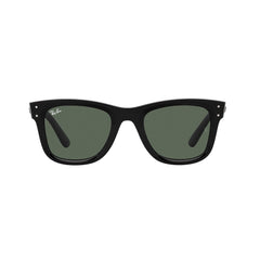 Gafas De Sol Ray-Ban Wayfarer Reverse para hombre y mujer, en acetato, tipo de montura aro completo, de color negro, con lente verde.