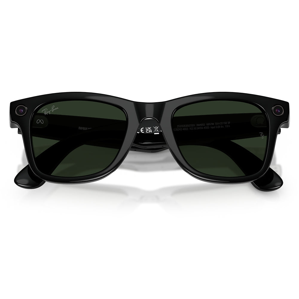 Gafas de vista Ray-Ban Meta Wayfarer Unisex 601/1M - en nylon inyectado, color Negro
