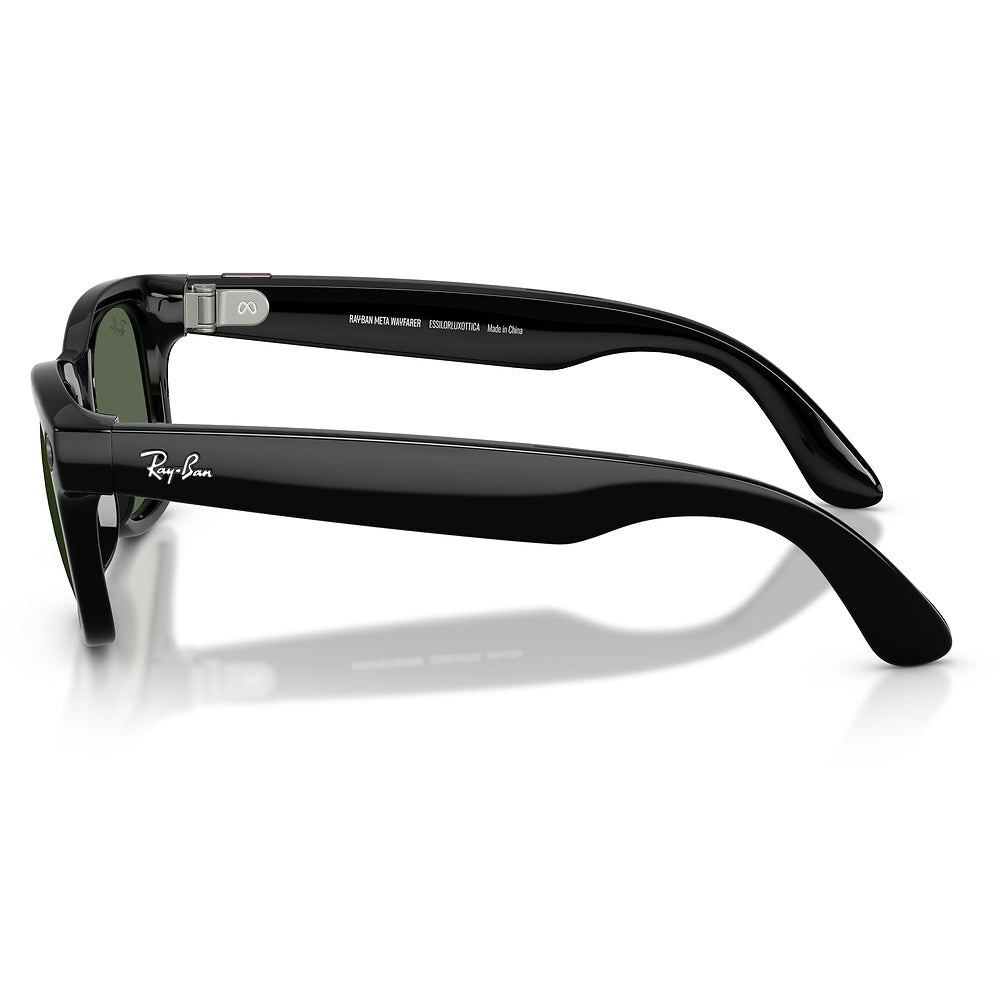 Gafas de sol Ray-Ban Meta Wayfarer Unisex 601/71 - en nylon inyectado, color Negro