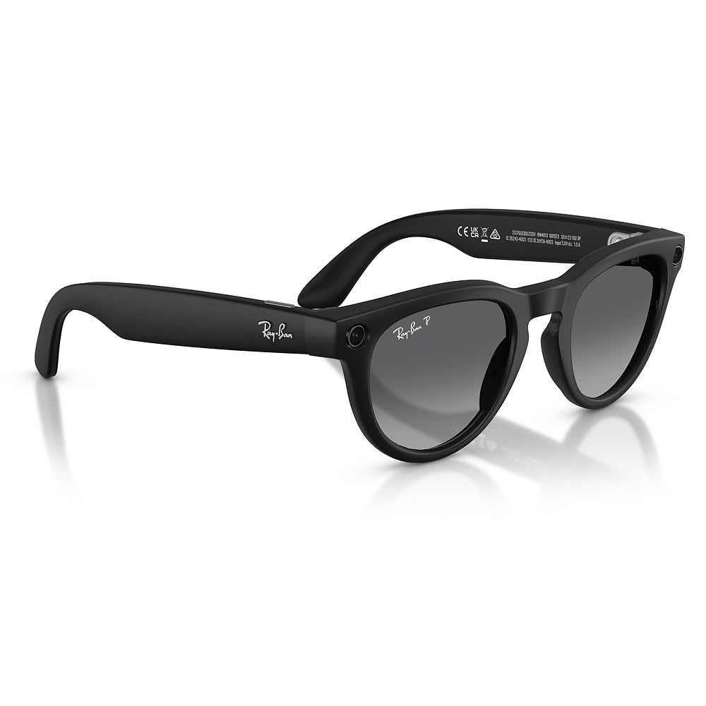 Gafas de sol Ray-Ban Meta Headliner Unisex 601ST3 - en nylon y acetato, color Negro