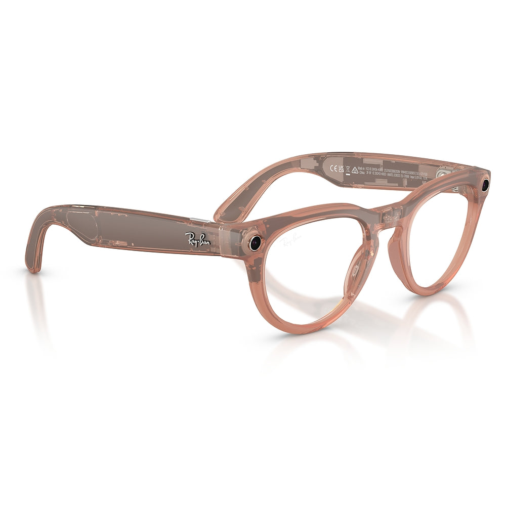 Gafas de vista Ray-Ban Meta Headliner Unisex 68901Z - en nylon y acetato, color Rosado
