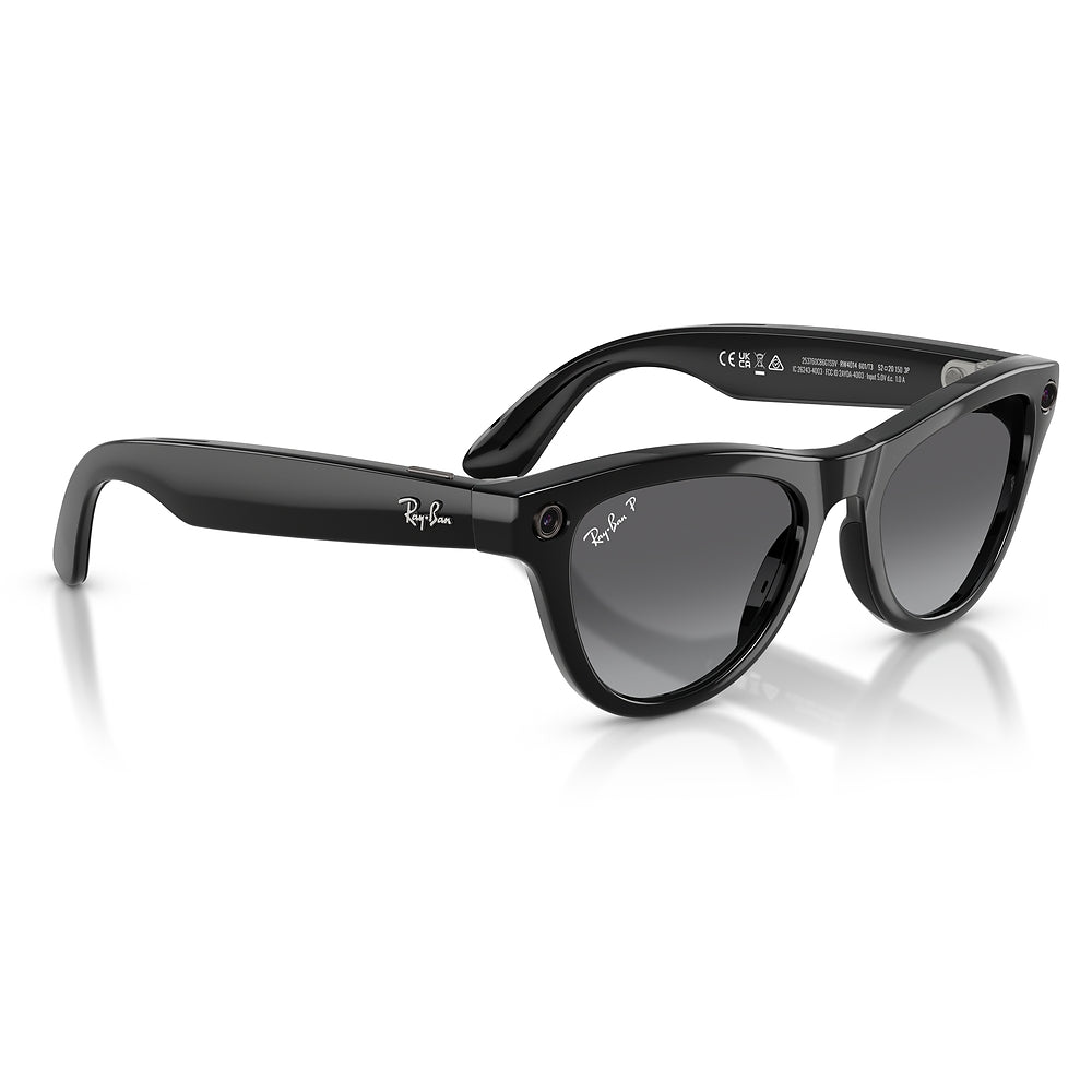 Gafas de sol Ray-Ban Meta Skyler Unisex 601/T3 - en nylon inyectado, color Negro