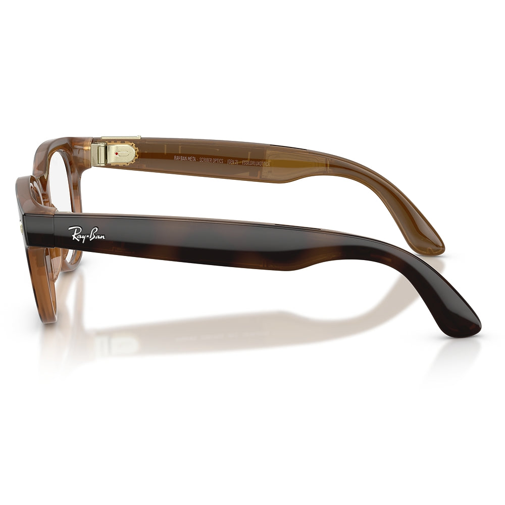 Gafas de vista Ray-Ban Meta Scriber Optics Unisex 8528 - en nylon y acetato, color Café