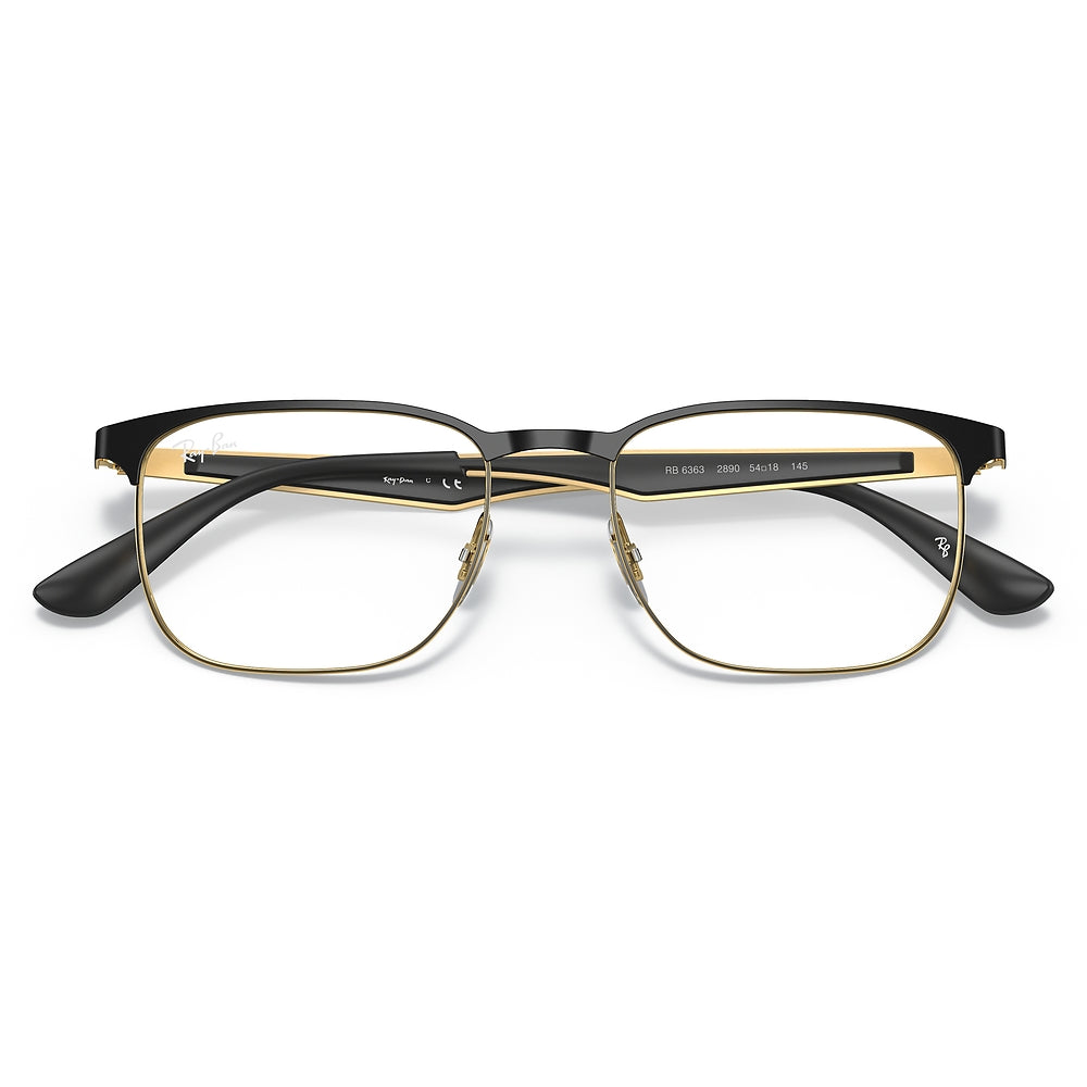 Gafas de Vista para Unisex Ray-Ban 6363 2890 - Inyectadas color Negro