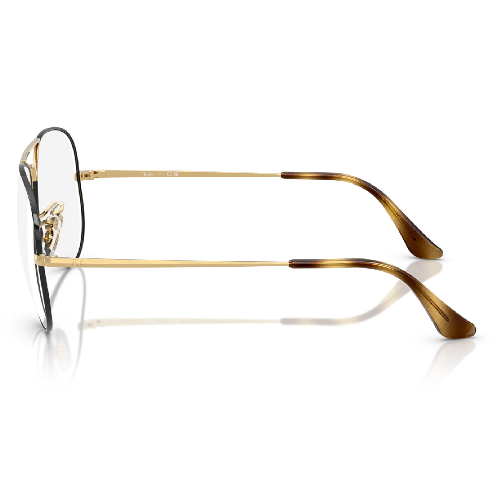 Gafas de Vista para Hombre Ray-Ban 6489 Aviator 3177 metálicas color Café
