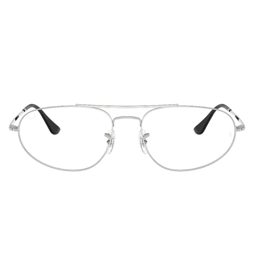 gafas-de-vista-para-hombre-ray-ban-6645-2501-metalicas-color-plateado