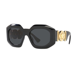 Gafas de Sol Versace 4424U, para mujer, de forma irregular, en nylon, de color negro.