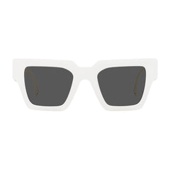 Gafas de Sol para Mujer Versace 4431 - En acetato, montura aro completo, color blanco con lente gris.