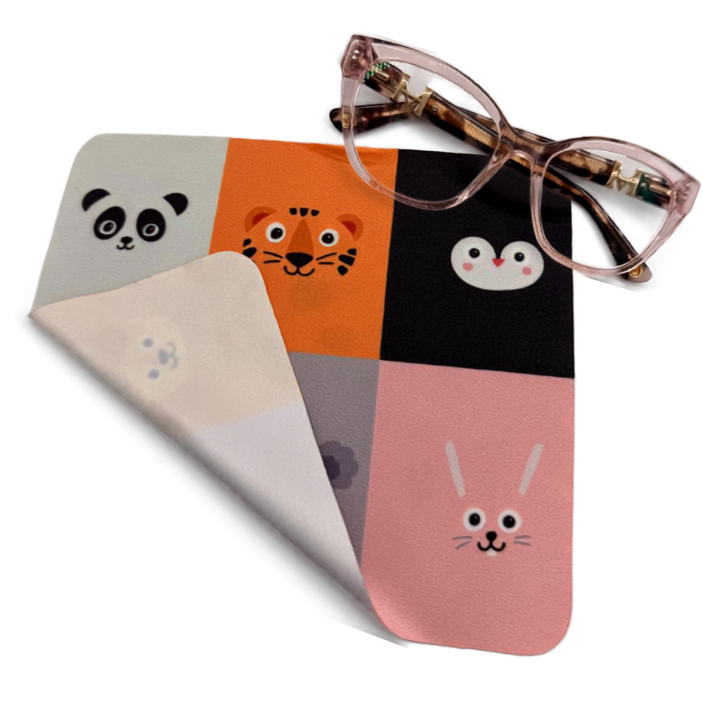 Paño Limpiador de Microfibra Diseño Animales Kawaii