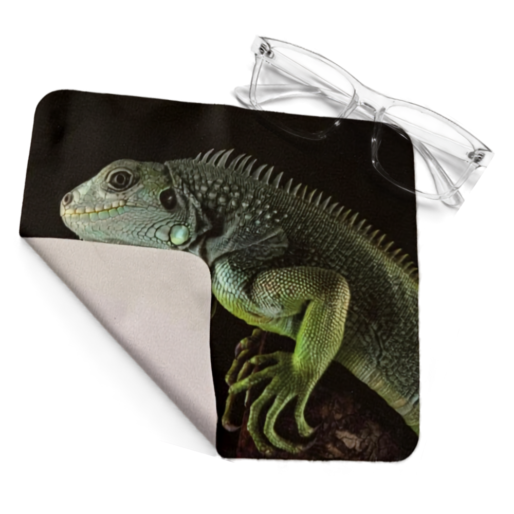 Paño Limpiador de Microfibra Diseño Iguana Verde